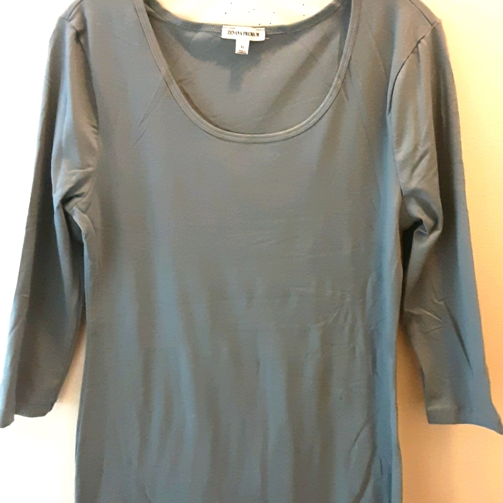 Zenana Cotton Scoop  Neck Midi  Dress Size XL